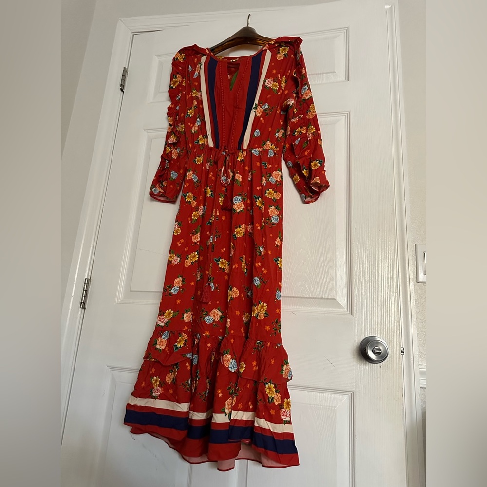 NWT FARM RIO MIDI DRESS